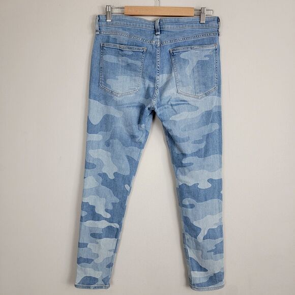 rag & bone Jeans Cate Mid-Rise Faded Camo Ankle Skinny Denim Womens 29 Preppy - Picture 4 of 13